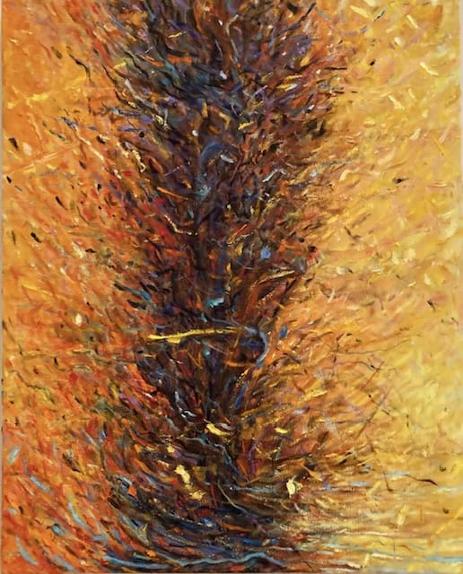 “In the Heart of It”, 16x20”, oil on canvas